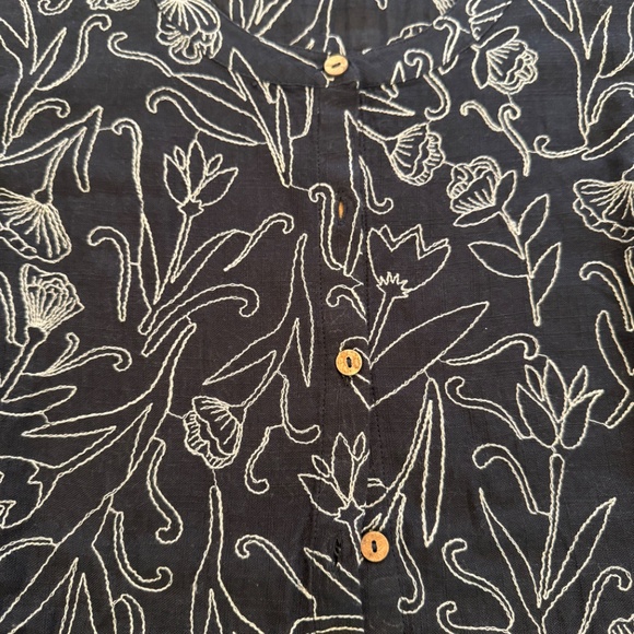 NWOT Gudrun Sjöden Embroidered Organic Cotton Blouse- M - Picture 5 of 7